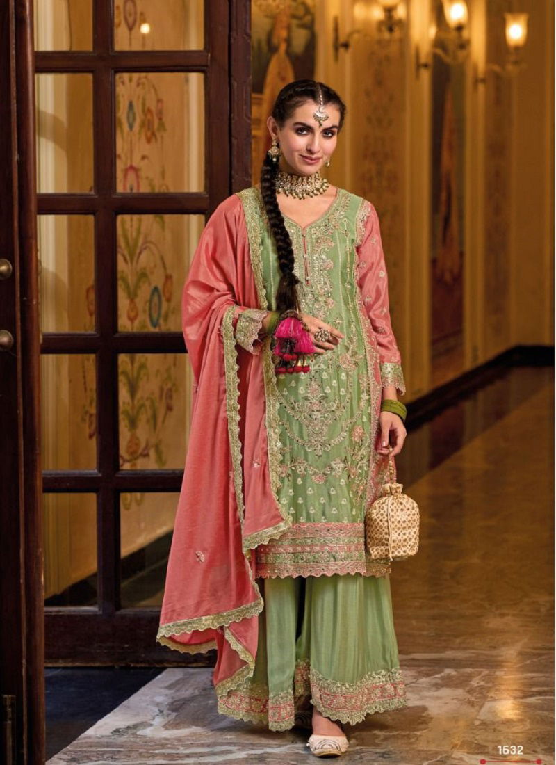 Eba Surili Embroidered Palazzo Salwar Suit Catalog